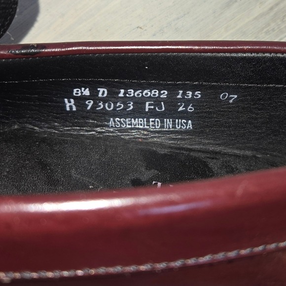Florsheim Imperial Mens Burgundy Leather Penny Loafer Dress Shoes Size 8.5 D - Picture 2 of 6